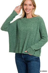 Ribbed Sweater - Green
