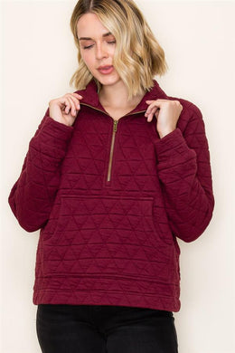 Burgundy Pull Over