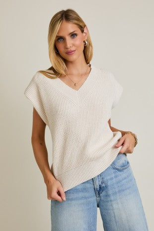 Cream Sweater Vest