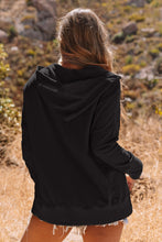 Load image into Gallery viewer, Black Henley Top