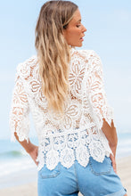 Load image into Gallery viewer, Lace Crochet Blouse