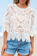 Load image into Gallery viewer, Lace Crochet Blouse