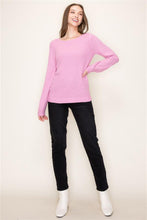 Load image into Gallery viewer, Pink Waffle Sweater