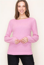 Load image into Gallery viewer, Pink Waffle Sweater