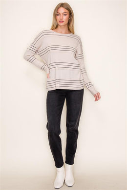 Black Stripes Sweater