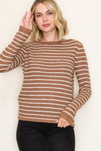 Load image into Gallery viewer, Stripe Camel Top