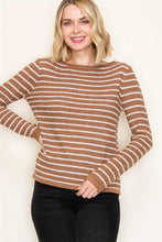 Load image into Gallery viewer, Stripe Camel Top