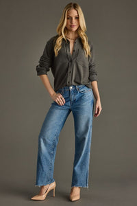 Deep Gray Button Up