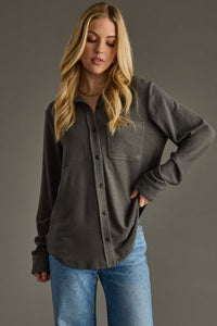 Deep Gray Button Up