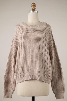 Knit Sweater - Beige