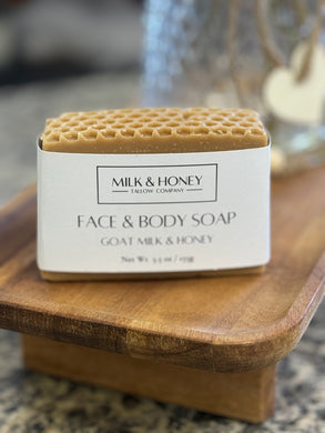 Tallow Bar Soap - Goat Milk & Honey