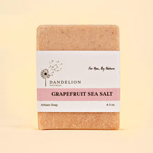 Load image into Gallery viewer, Grapefruit Sea Salt Bar Soap