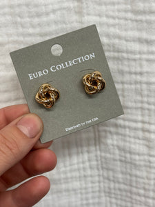 Knot Stud Gold
