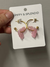 Load image into Gallery viewer, Magnolia Hoops Pink