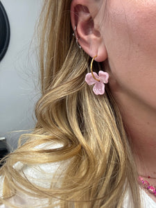 Magnolia Hoops Pink