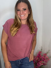 Load image into Gallery viewer, Mulberry Front Knot Top