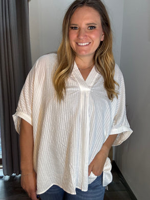 Oversized White Blouse