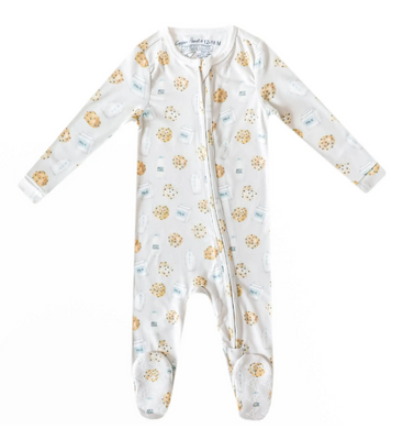 Zip-Up Footie Pajama - Chip