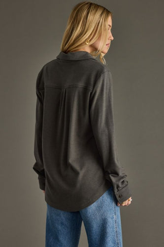 Deep Gray Button Up