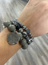 Load image into Gallery viewer, Kylie Bracelet - Gray &amp; Silver